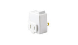 Leviton 1469-W Switch Tap, 13 A, 125 V, 1-15R, White