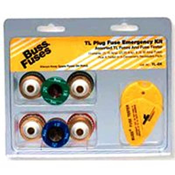 Bussmann TL-EK Fuse Kit, 125 V, Emergency, TL Edison Base Plug Fuse