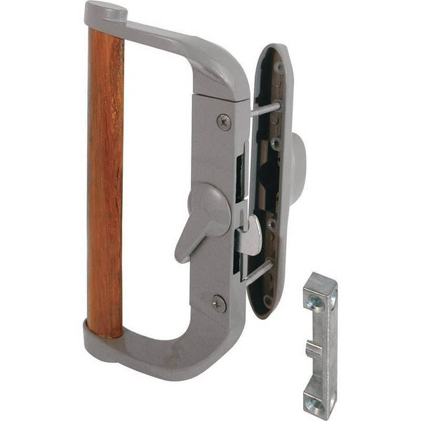 Prime-Line C 1016 Handle Set, Aluminum, Aluminum, 7/8 to 2-3/8 in Thick Door