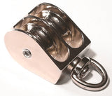 BARON 0178ZD-1 Rope Pulley, 1/4 in Rope, 1 in Sheave, Zinc