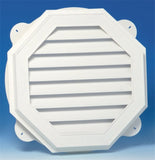 Gable Vent 22in Wht Octgn Vnyl