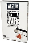 Weston 30-0101-W Vacuum Seal Bag, Plastic, Clear