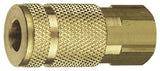 Tru-Flate 13-335 Coupler, 1/4 in, FNPT, Brass