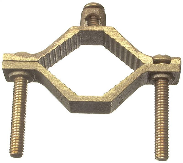 Halex 36020 Ground Clamp, 10 to 2 AWG Wire, Bronze