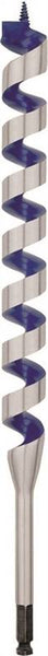 IRWIN 3043016 Auger Bit, 1-1/2 in Dia, 17 in OAL, Auger Bit, Twist Flute, 1-Flute, 7/16 in Dia Shank