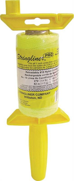 Stringliner 25112 Line Reel, 270 ft L Line, Fluorescent Yellow Line