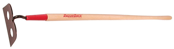 RAZOR-BACK 66123 Mason/Plaster Hoe, 4-1/2 in L Blade, 7 in W Blade, Steel Blade, 54 in L Handle, Hardwood Handle