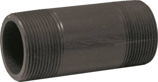 LASCO 215040BC Pipe Nipple, 1-1/2 in, MIP, PVC, Gray, SCH 80 Schedule, 4 in L