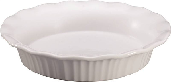 Corningware 1117314 Pie Plate, Ceramic, French White, Dishwasher Safe: Yes