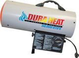 Dura Heat GFA60A Forced Air Heater, 20 lb Fuel Tank, Liquid Propane, 30000/40000/60000 Btu, 99 % Efficiency
