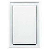 BUILDERS EDGE 130020001001 Mounting Block, 12-1/16 in L, 8-1/8 in W, White