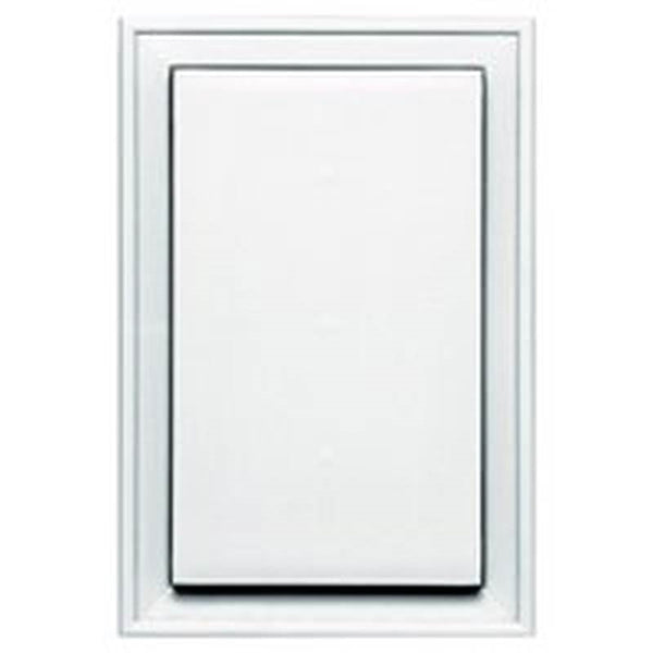 BUILDERS EDGE 130020001001 Mounting Block, 12-1/16 in L, 8-1/8 in W, White