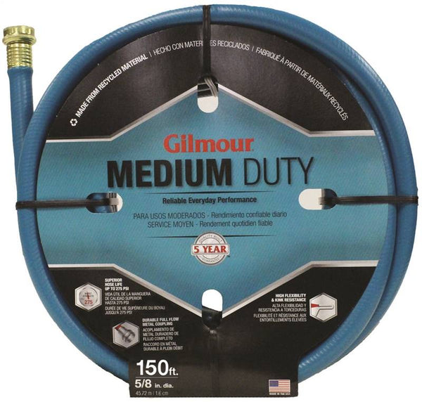 GILMOUR MFG 816051-1010 Medium-Duty Garden Hose, 150 ft L, Vinyl, Green