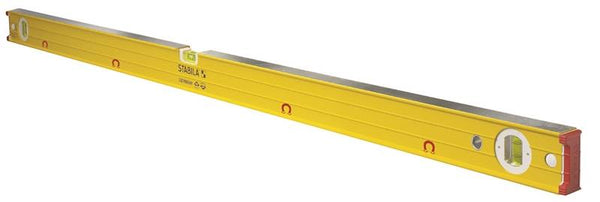 Stabila 38648 Box Beam Level, 48 in L, 3-Vial, Magnetic, Aluminum, Yellow