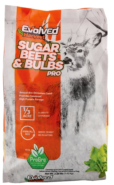 Evolved Sugar Beets and Bulbs Pro Series EVO73040 Food Plot Seed, Sweet Flavor, 2 lb