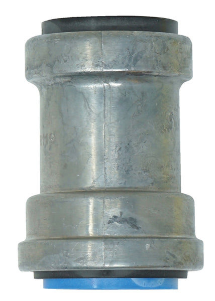 Southwire SIMPush 65072901 Conduit Coupling, 1/2 in Push-In, 1.2 in OD, Metal