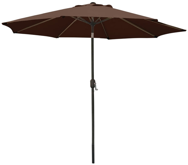 Seasonal Trends 60037 Crank Umbrella, 92.9 in H, 107.9 in W Canopy, 107.9 in L Canopy, Round Canopy, Steel Frame