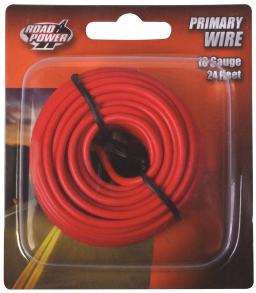 Road Power 55668033/16-1-16 Electrical Wire, 16 AWG Wire, 1-Conductor, 25/60 VAC/VDC, Copper Conductor, Red Sheath
