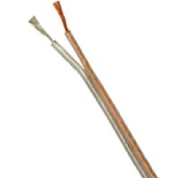 CCI 946036618 Speaker Cable, 18 AWG Wire, PVC Sheath, Clear Sheath