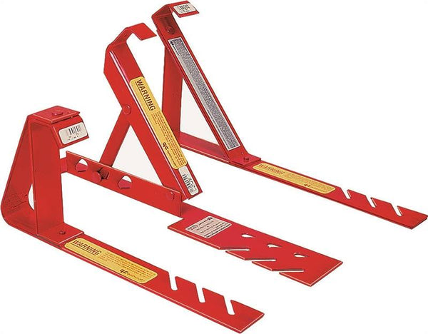 Qualcraft 2501 Fixed Roof Bracket, Adjustable, Steel, Red, Powder-Coated, For: 12/12 Fixed Pitch Roofs
