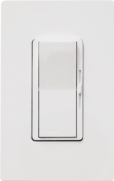 Lutron Diva DVWCL-153PH-WH C.L Dimmer with Wallplate, 1.25 A, 120 V, 150 W, CFL, Halogen, Incandescent, LED Lamp