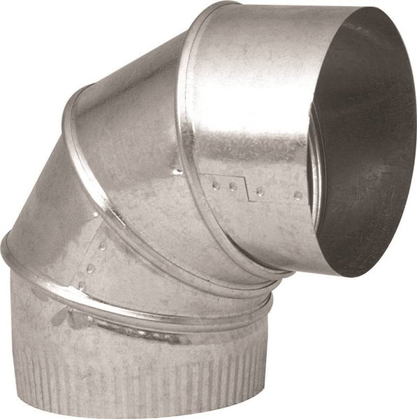 Imperial GV0281-C Adjustable Elbow, 3 in Connection, 28 Gauge, Galvanized Steel
