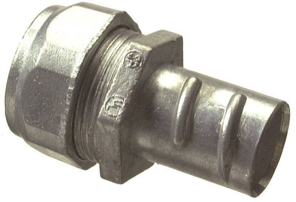 Halex 20491 EMT-to-Flex Coupling, 1/4 in, Zinc-Plated