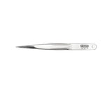 GENERAL 401XX Industrial Tweezer Set, Strong Sharp Point, Stainless Steel, Nickel, 4-1/2 in OAL