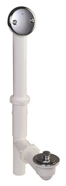 Keeney 65AWK Roller Ball Bath Drain Assembly, Plastic, White, For: All Standard Size Tubs