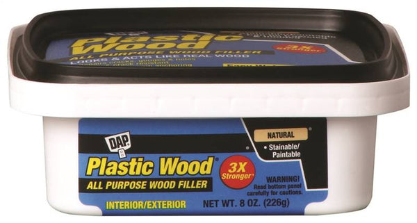DAP Plastic Wood 08135 Wood Filler, Paste, Musty, Natural, 8 oz