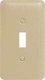 Amerelle 935TAL Wallplate, 5 in L, 2-13/16 in W, 1 -Gang, Steel, Light Almond