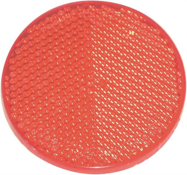 US Hardware RV-657C Safety Reflector, Red Reflector, Plastic Reflector, Adhesive Mounting