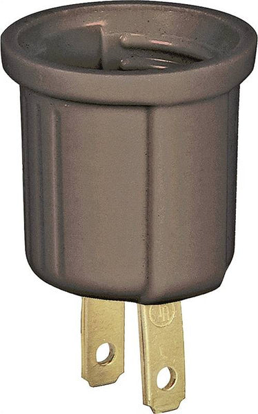 Eaton Wiring Devices 738B-BOX Outlet Adapter, 660 W, 2-Outlet, Thermoplastic, Brown