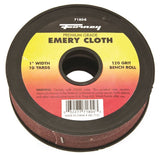 Forney 71804 Bench Roll, 1 in W, 10 yd L, 120 Grit, Premium, Aluminum Oxide Abrasive, Emery Cloth Backing