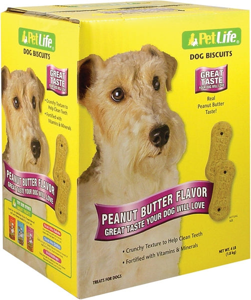 Pet Life Pet Life 01003 Biscuit with Peanut Butter and Molasses Biscuits, Peanut Butter Flavor, 4 lb