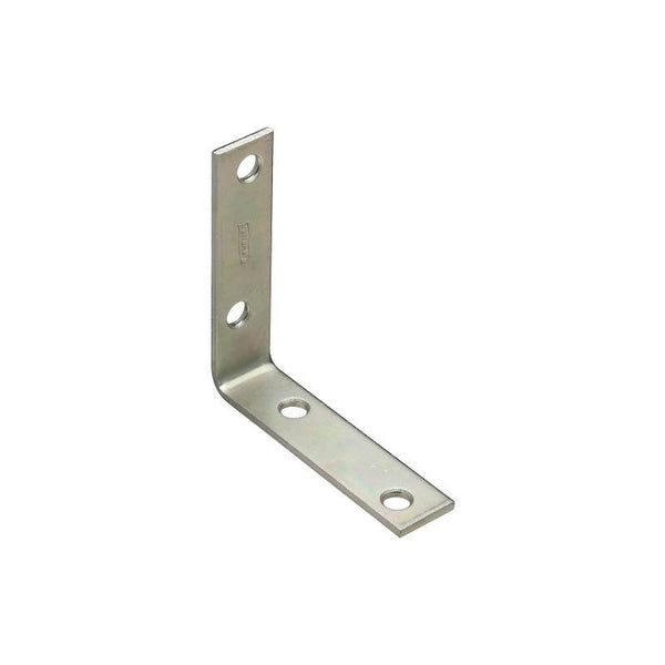 National Hardware V115 Series N113-456 Corner Brace, 3 in L, 3/4 in W, 3 in H, Steel, Zinc, 0.11 Thick Material