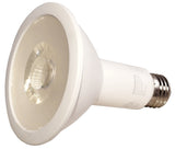 Sylvania 79280 LED Bulb, Flood/Spotlight, PAR30 Lamp, 65 W Equivalent, E26 Lamp Base, Clear, Warm White Light