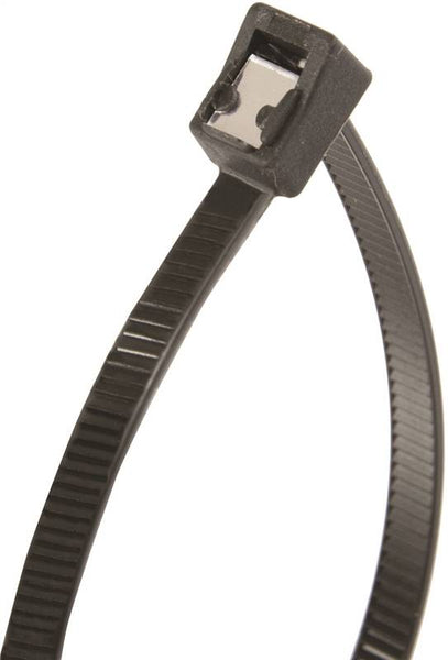 GB 46-311UVBSC Cable Tie, Double-Lock Locking, 6/6 Nylon, Black