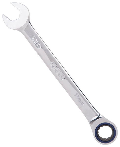 Vulcan PG17MM Combination Wrench, Metric, 17 mm Head, Chrome Vanadium Steel, Polished Mirror