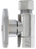 Plumb Pak PP52PCLF Shut-Off Valve, 3/8 x 3/8 in Connection, FIP x Compression, Brass Body