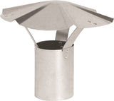 Imperial GV0587 Rain Cap, 4 in Dia, Galvanized Steel