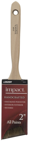 Linzer 2125N-2 Paint Brush, 2 in W, Polyester Bristle, Angle Sash Handle