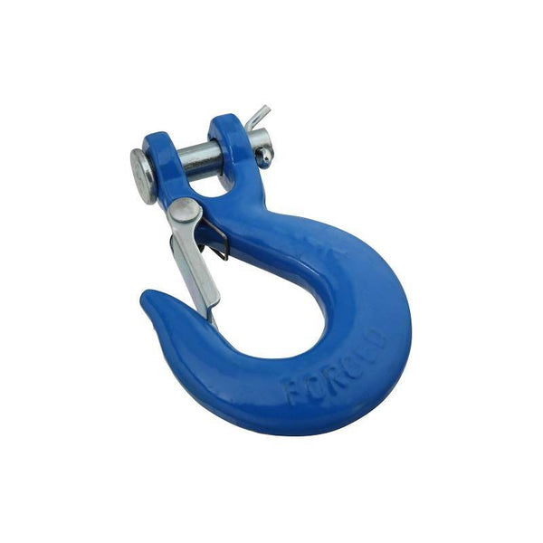 National Hardware 3243BC Series N265-470 Clevis Slip Hook with Latch, 2600 lb Working Load, Steel, Blue