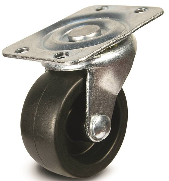 DH CASTERS C-GD20PS Swivel Caster, 2 in Dia Wheel, 15/16 in W Wheel, Plastic Wheel, 125 lb