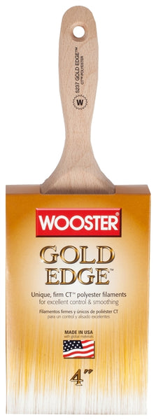 WOOSTER 5237-4 Paint Brush, 4 in W, 3-15/16 in L Bristle, Polyester Bristle, Wall Handle