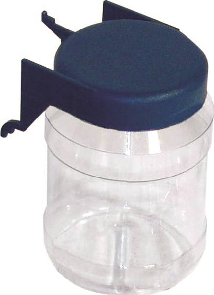 CRAWFORD JC12 Organizer Jar, 3 in L, 2 in W, 3-3/8 in H, Plastic, Clear
