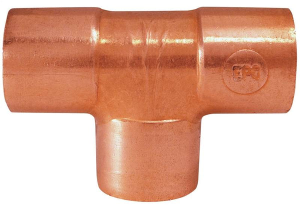 EPC 111 Series 32818 Pipe Tee, 1 in, Sweat, Copper