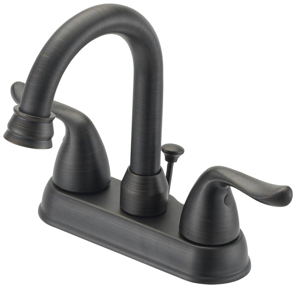 Boston Harbor TQ-5111080RW Lavatory Faucet, 1.2 gpm, 2-Faucet Handle, 3-Faucet Hole, Metal/Plastic, Venetian Bronze