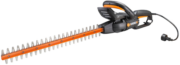 WORX WG217 Electric Hedge Trimmer, 4.5 A, 120 V, 3/4 in Cutting Capacity, 24 in L Blade, Black