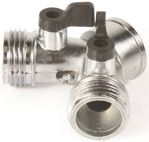 CAMCO 20113 Shut-Off Valve, Male x Male, Metal, Silver